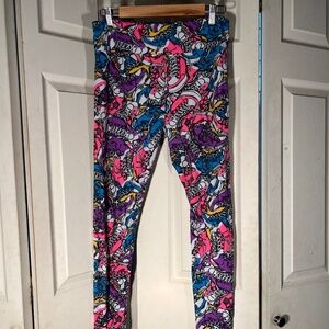 LuluRoe Multicolor Converse shoe Leggings Size
